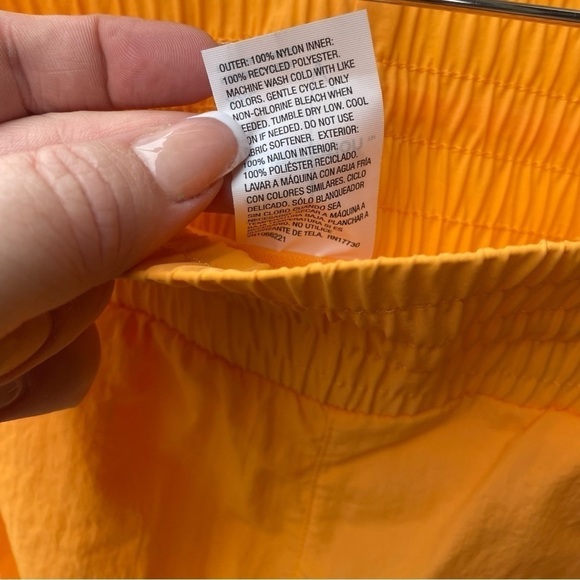 All In Motion Women's High-Rise Crinkle Shorts 3" - Orange I Size: XXL - Picture 7 of 7